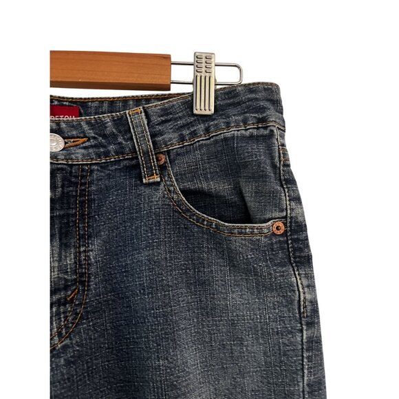 Levis 518 Superlow Stretch Bootcut Jeans Womens 9 JR Medium Wash Denim Cotton Bl - Picture 4 of 7